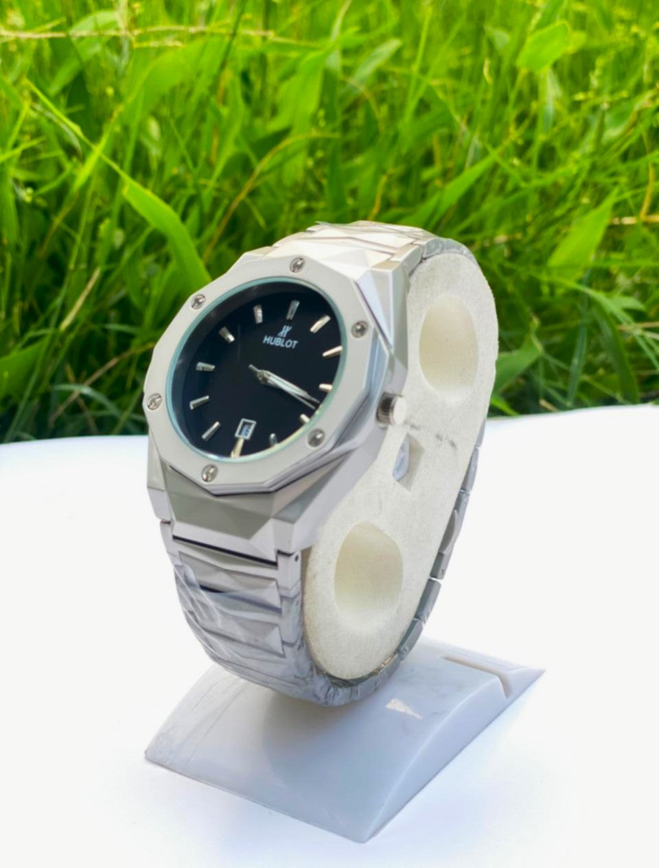 Hublot Silver-Toned Luxury Men's Watch
