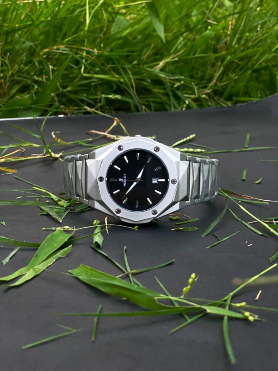 Hublot Silver-Toned Luxury Men's Watch